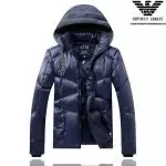 doudoune armani new collection hoodie blue